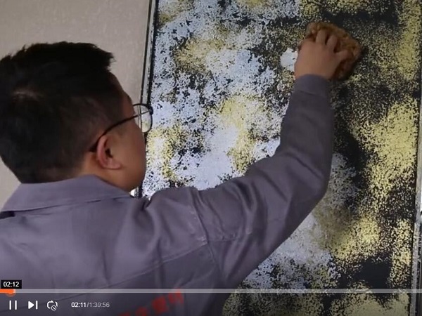 琴岛贝壳粉黑色幻彩施工工艺